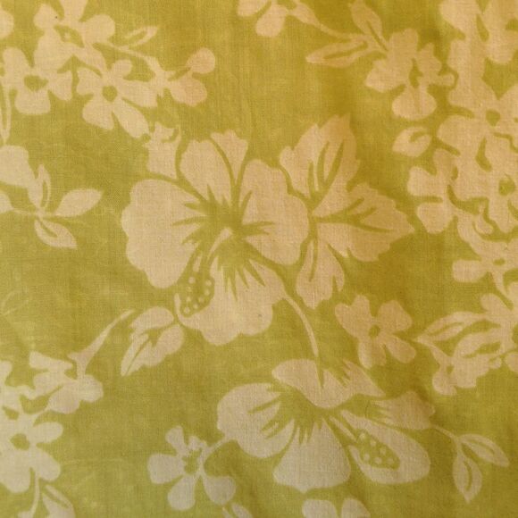 2 for $20 Gap Green Floral Sheer Western Shirt w/Pearl Buttons Sz L - Picture 5 of 13